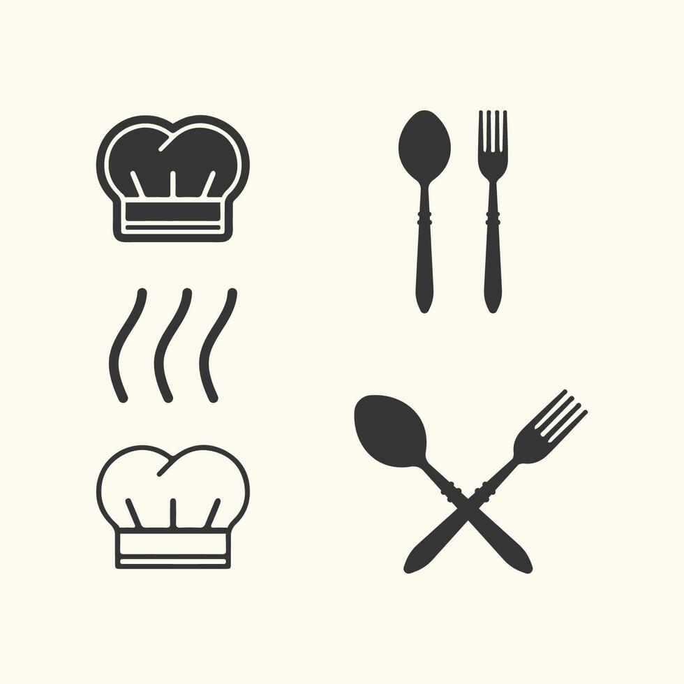 chef hat logo vector design template