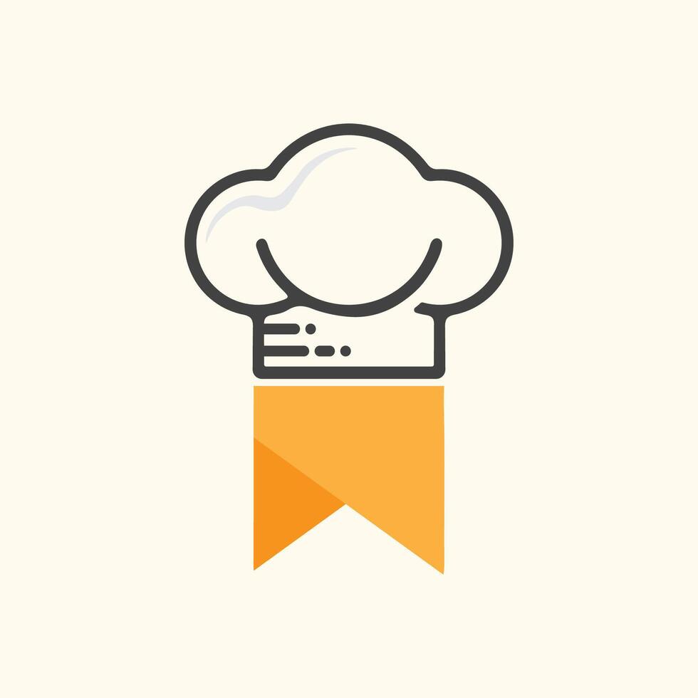 chef hat logo vector design template