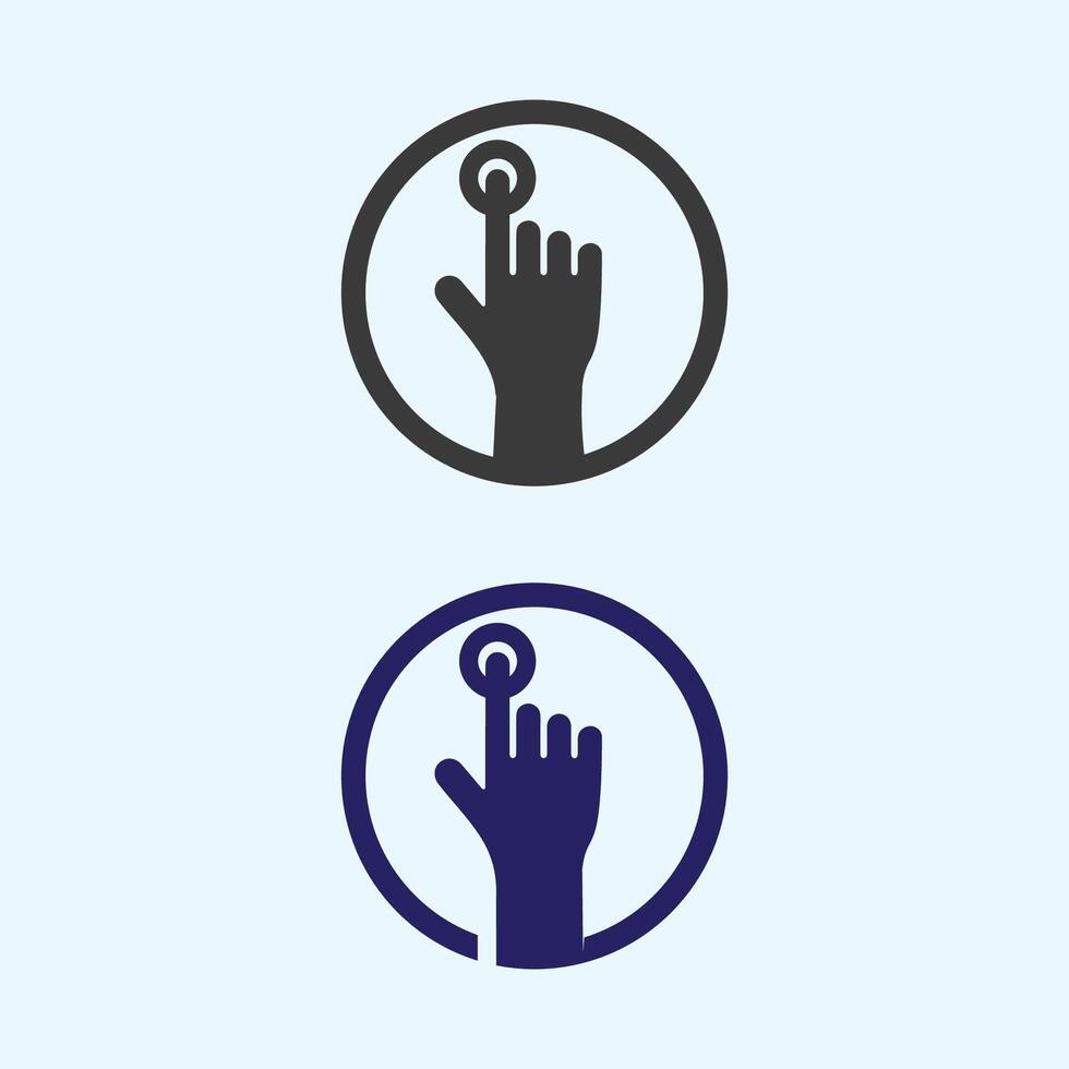 hand care logo template  vector icon business