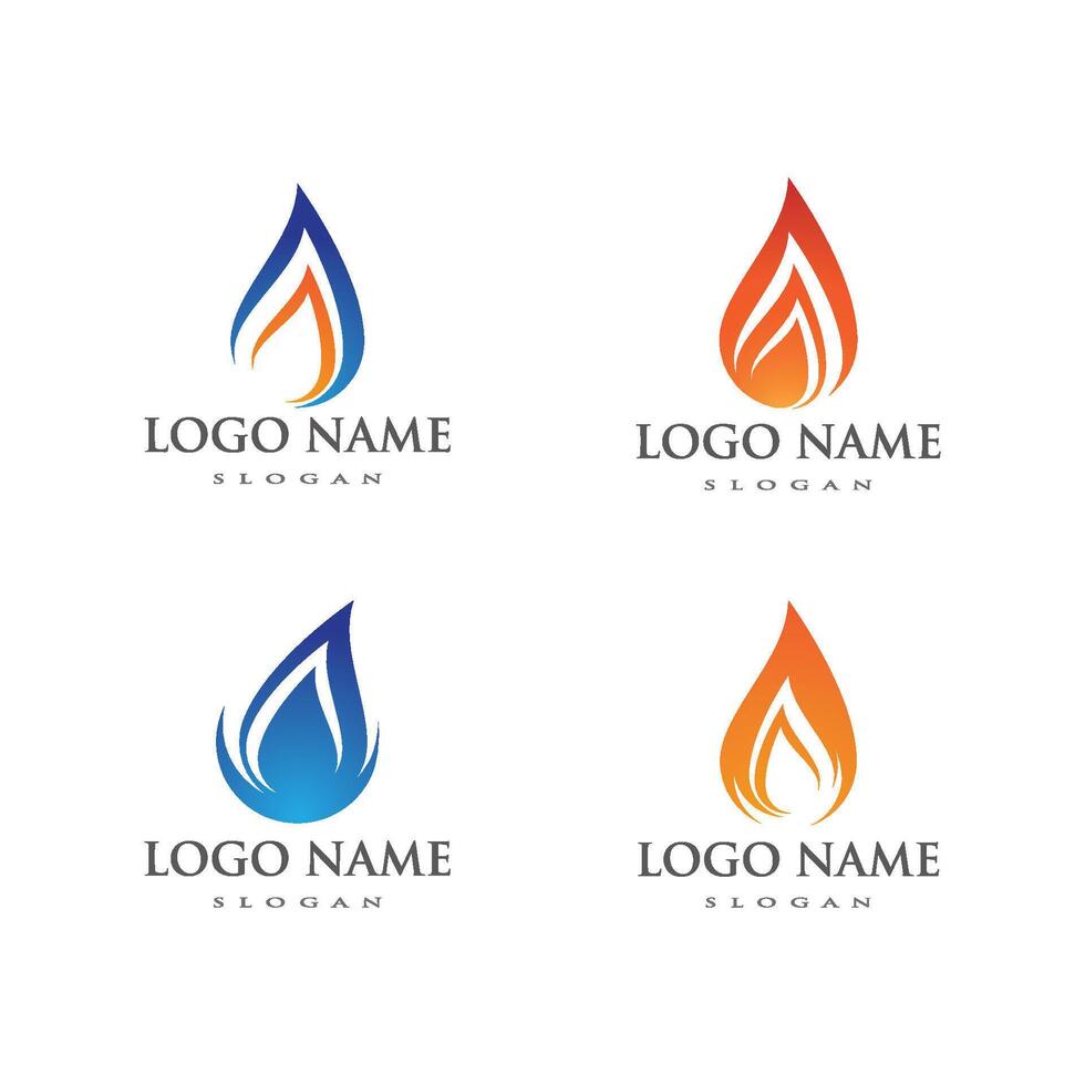 Fire flame logo vector