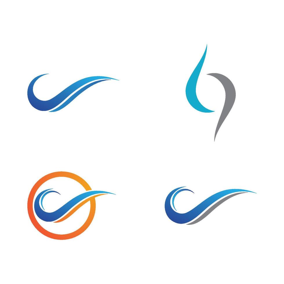 Water Wave logo vector