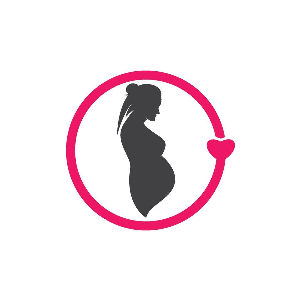 Beauty pregnant women vector