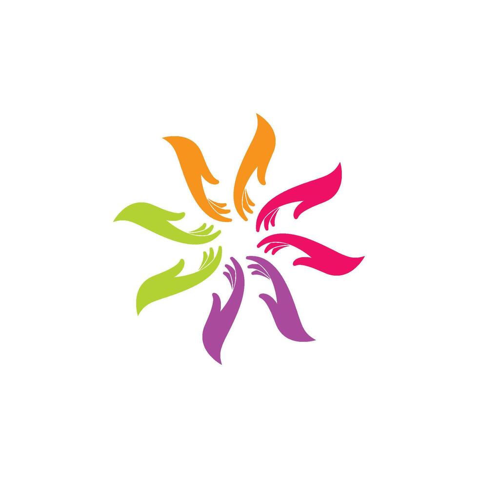 Hand care logo icon vector