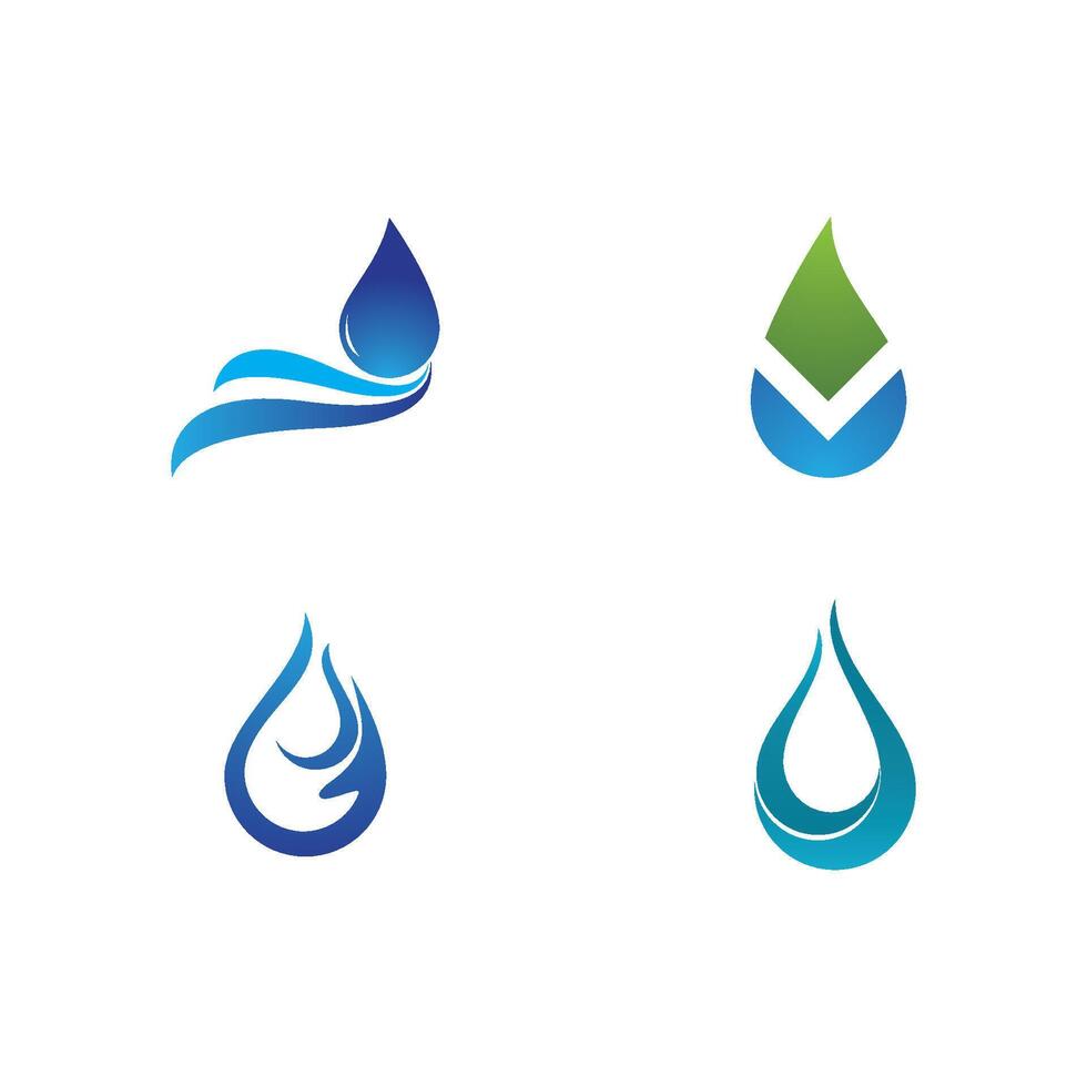 Water drop logo vector