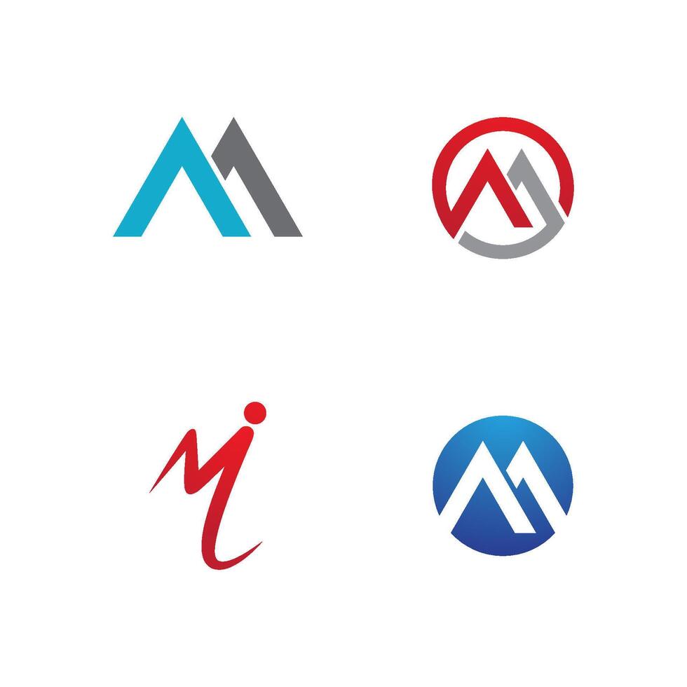 M letter logo vector