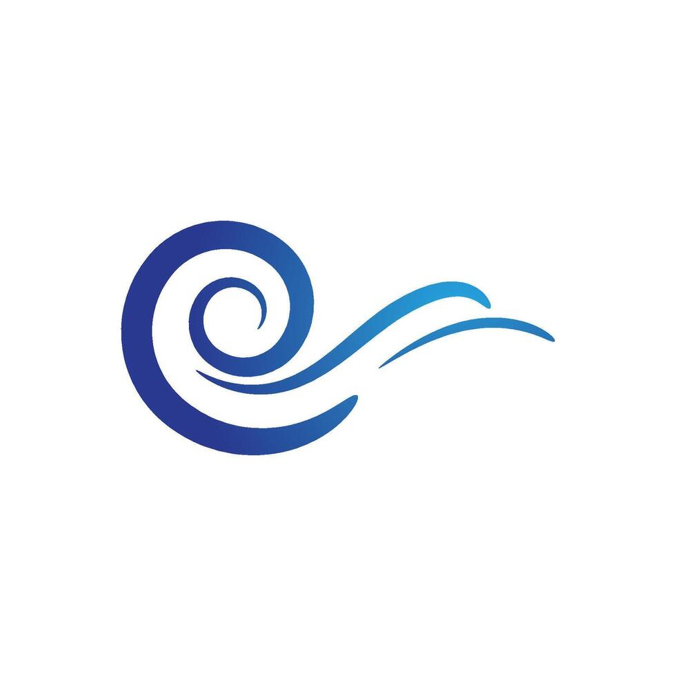 logo de onda de agua vector