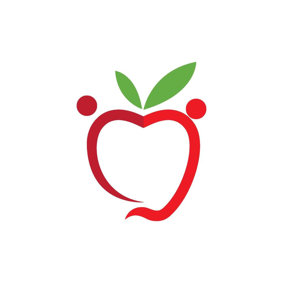 apple logo icon vector