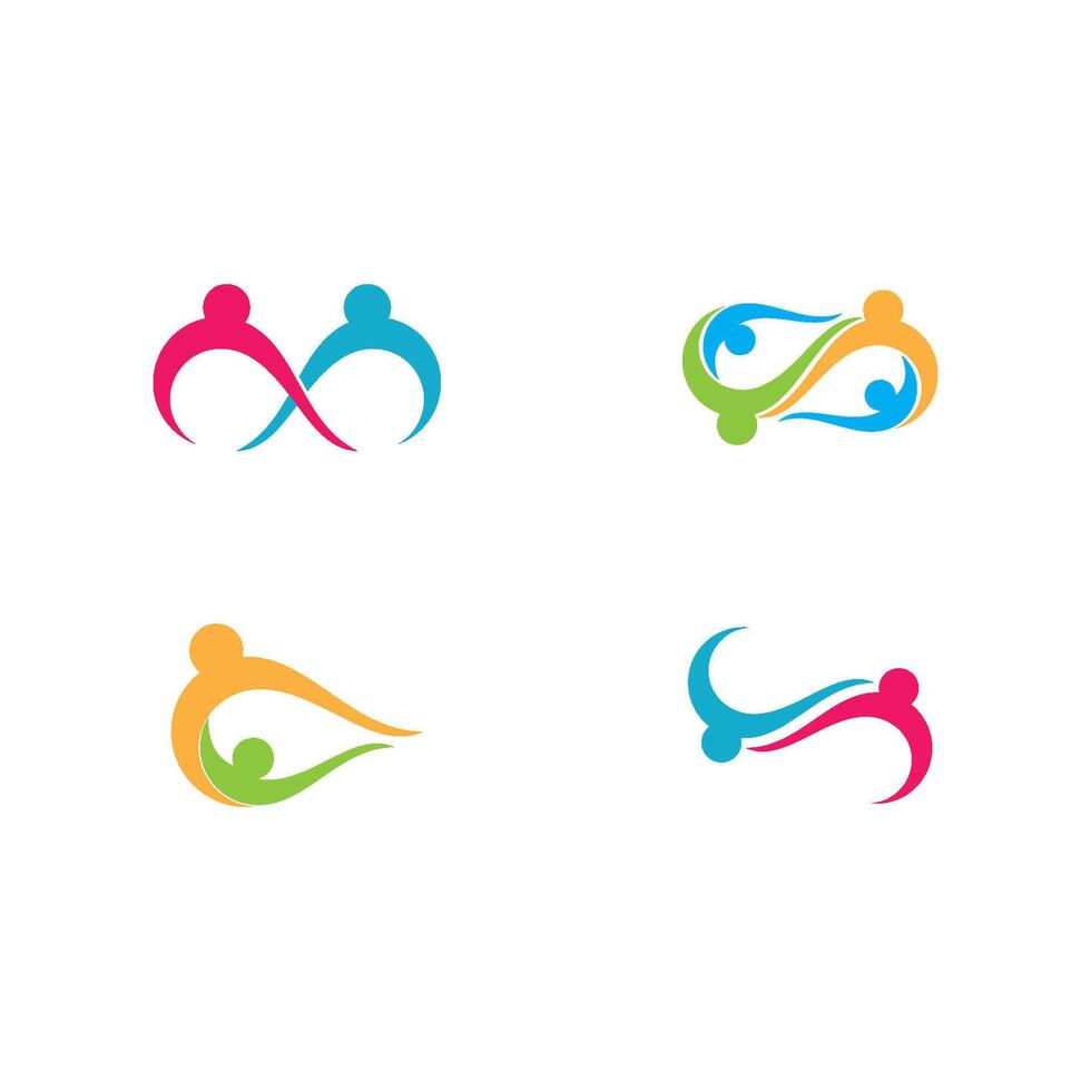 diseño de logotipo comunitario vector
