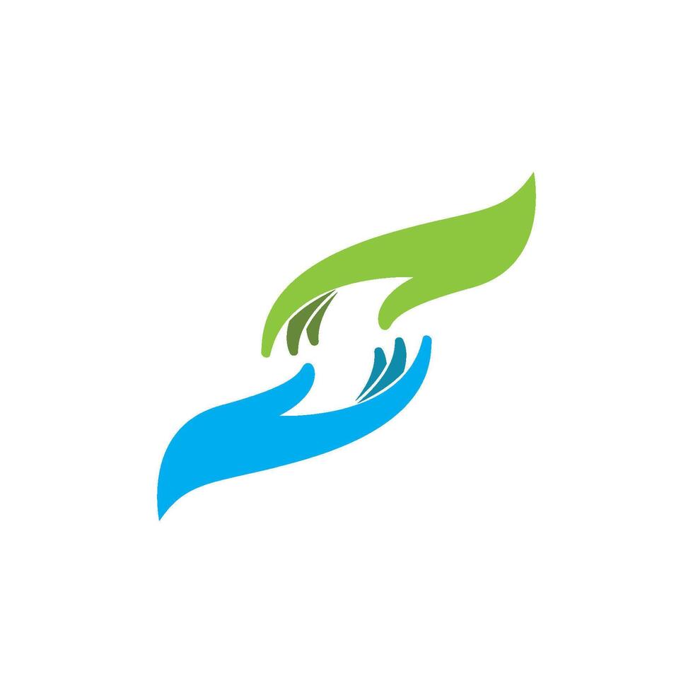 Hand care logo icon vector