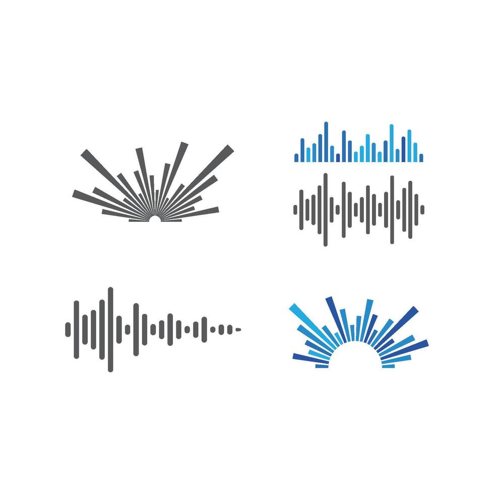 soundwave music icon vector