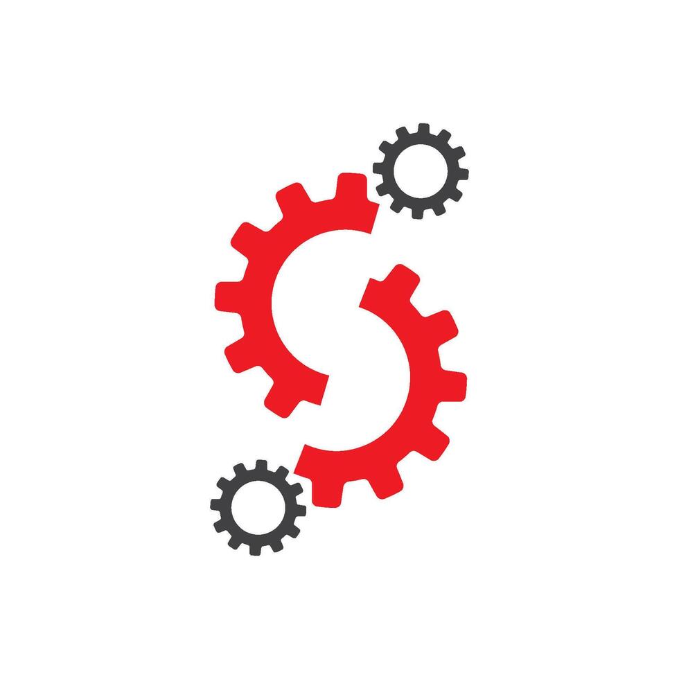 Gear logo icon vector