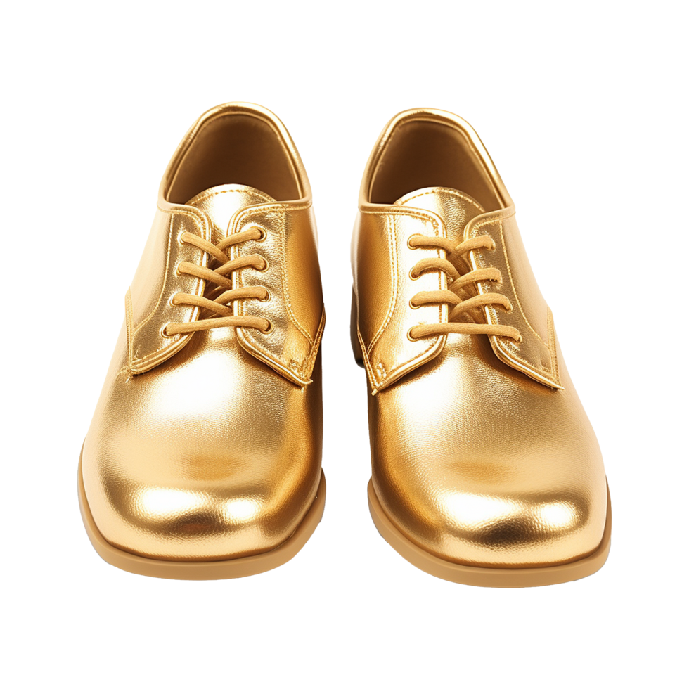 AI generated A gold shoe isolated on transparent background png 41919578 PNG