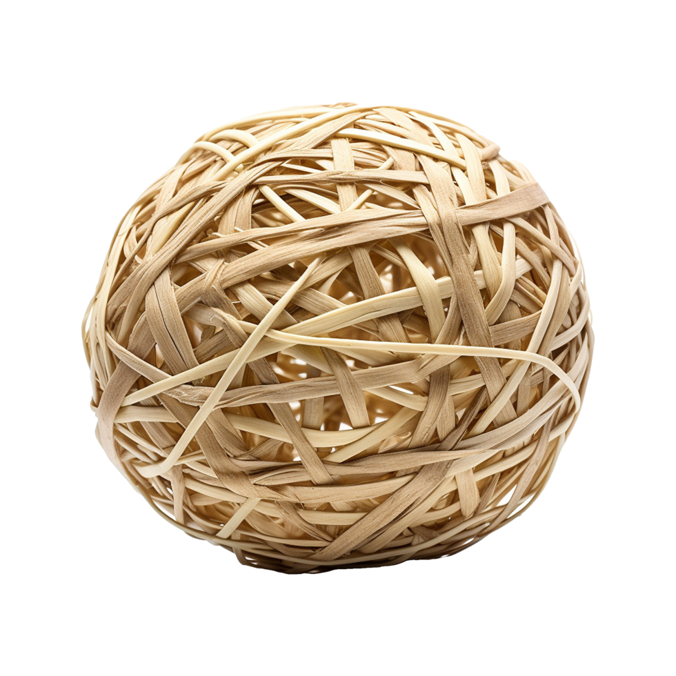 AI generated Takraw ball isolated on transparent background png