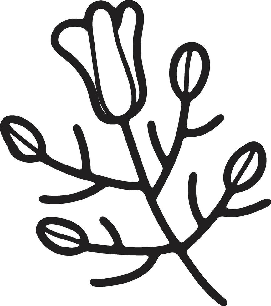 Hand Drawn Pollen or flowers in flat style vector