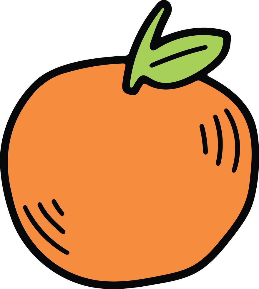 Hand Drawn tomato in flat style vector