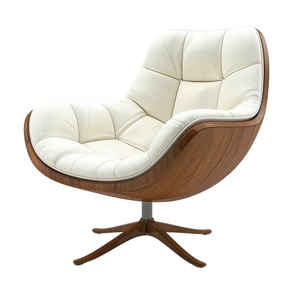 AI generated Lounge chair isolated on transparent background png