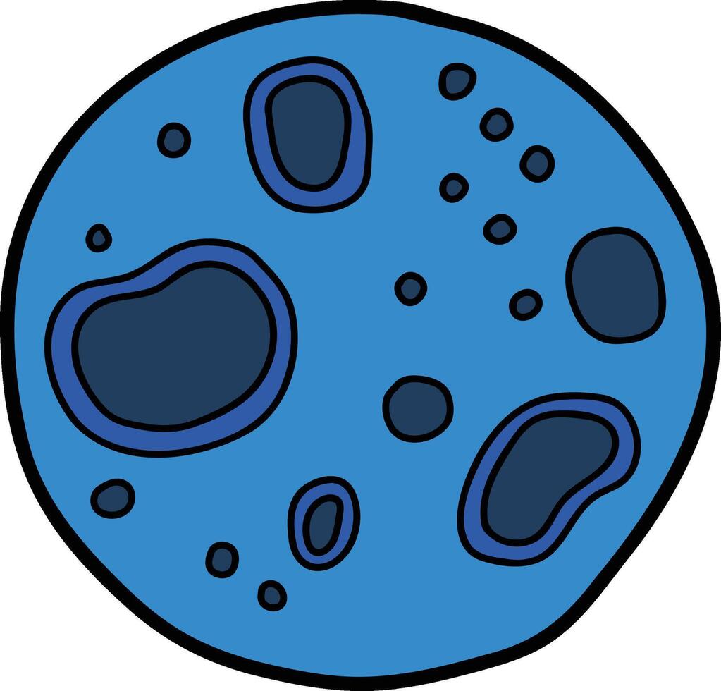 Hand Drawn stars and space in flat style vector