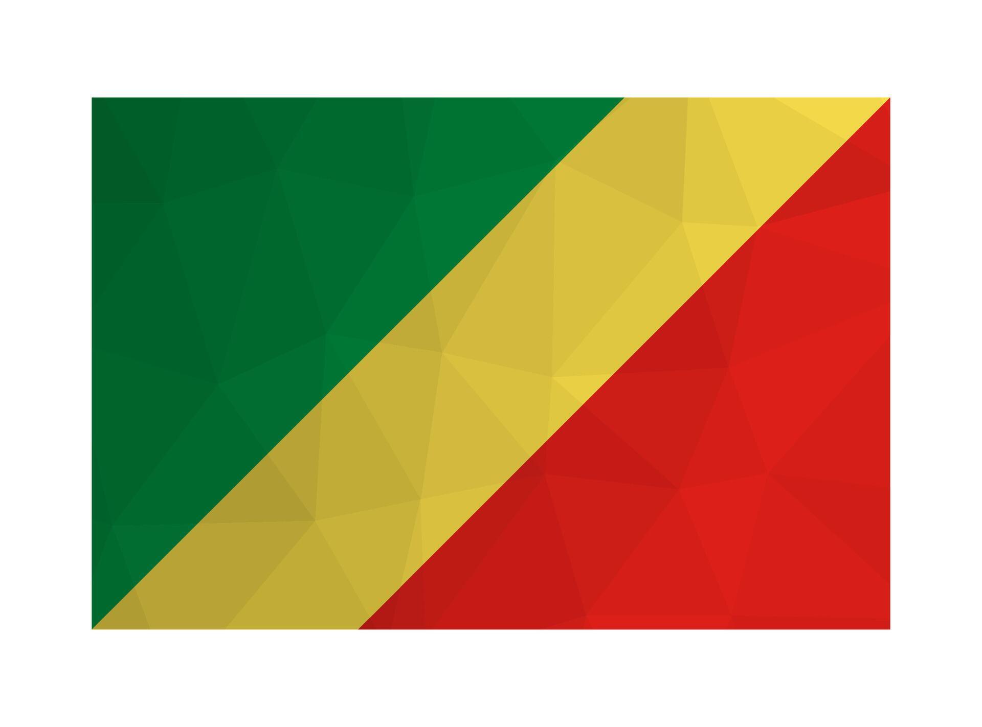 Vector isolated illustration. Official symbol of Republic of the Congo