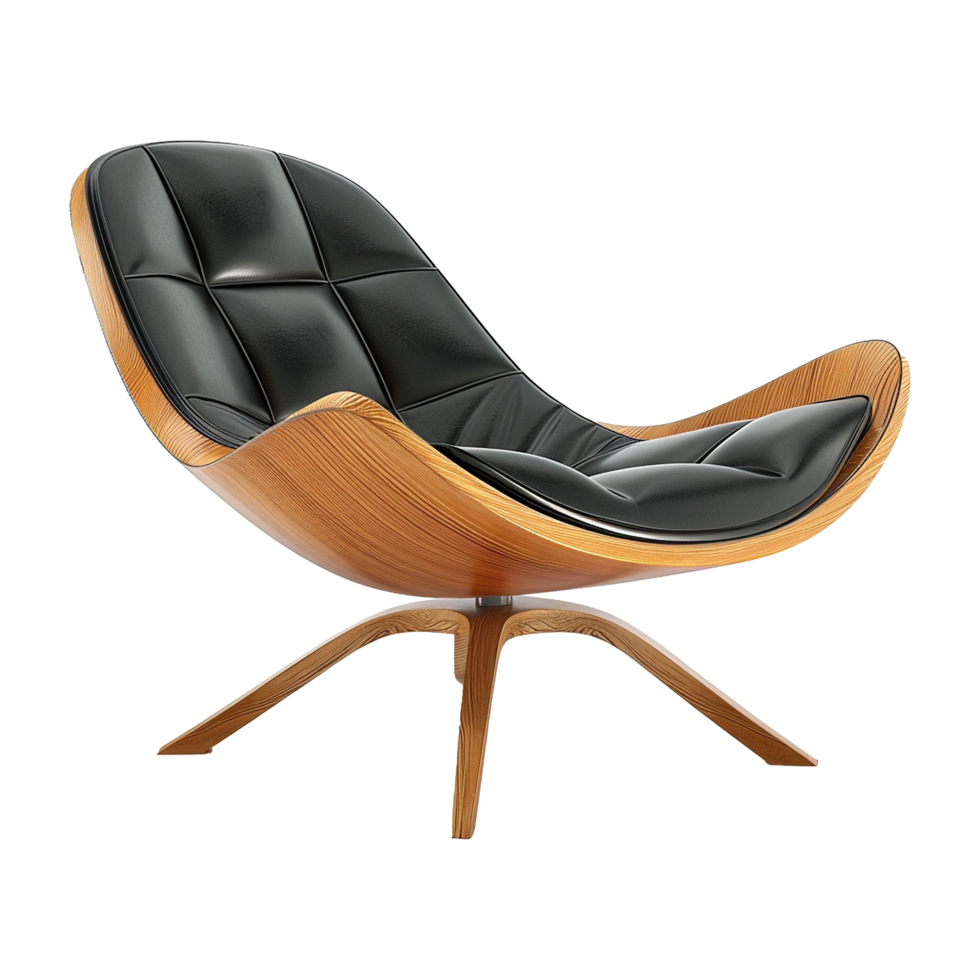 AI generated Lounge chair isolated on transparent background png