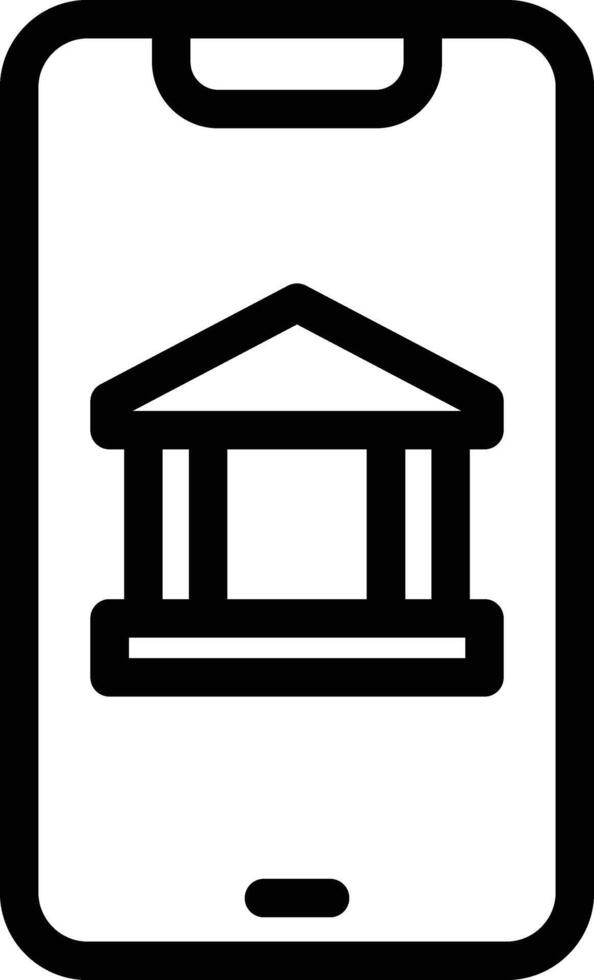 Mobile banking vector icon