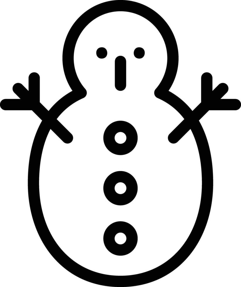 Snowman vector icon