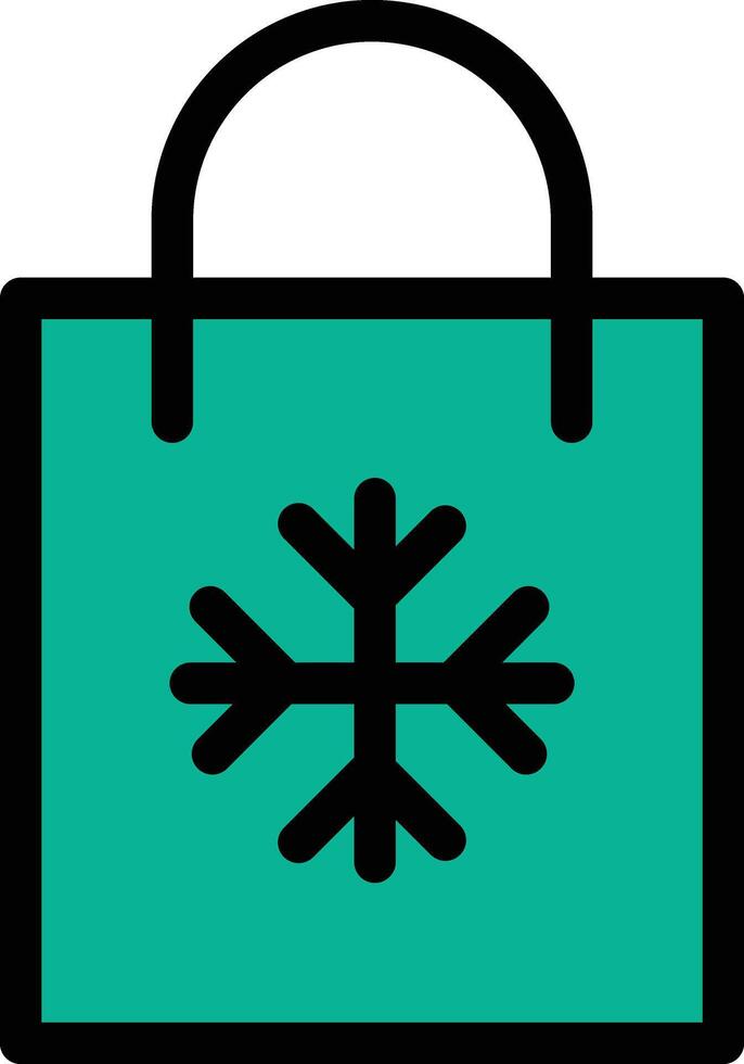 icono de vector de bolsa de compras