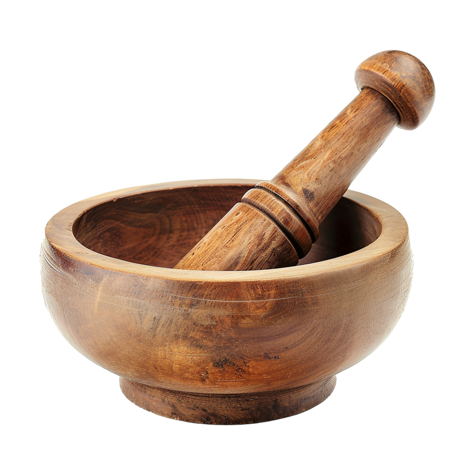 AI generated Mortar and pestle isolated on transparent background png