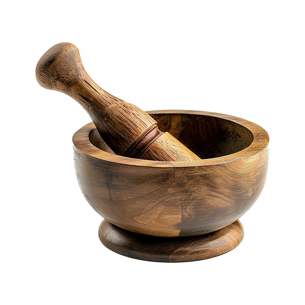 AI generated Mortar and pestle isolated on transparent background png