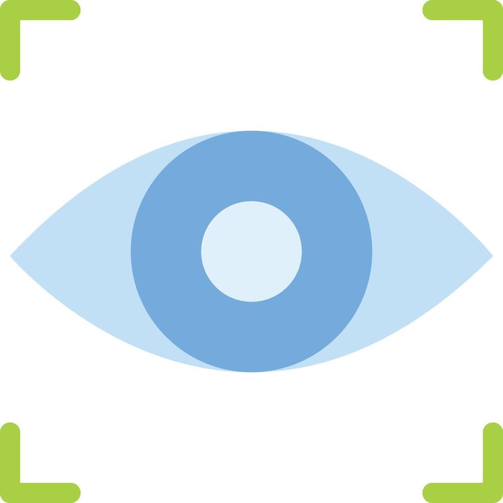 Eye scanner vector icon