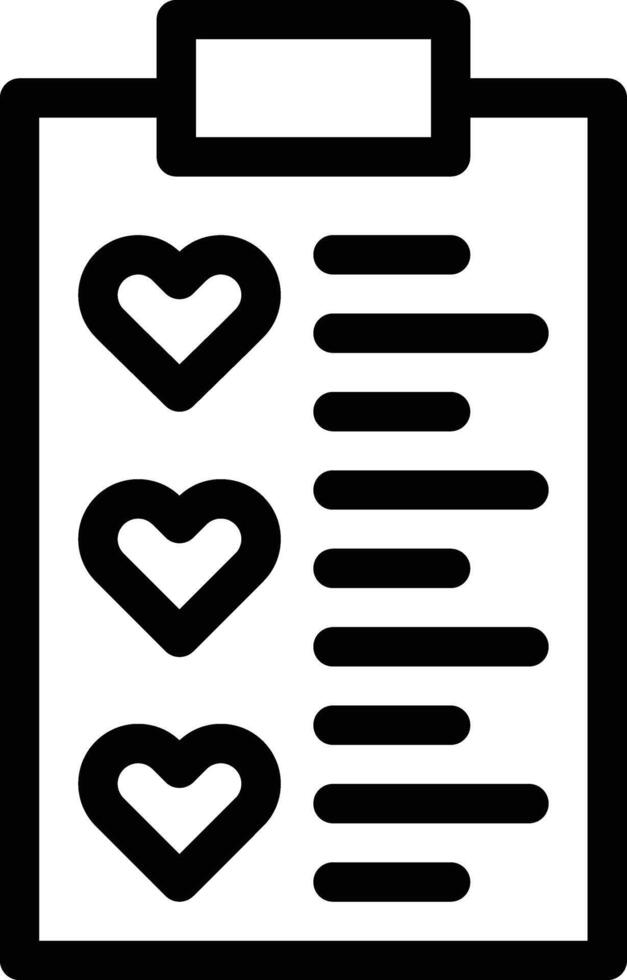 Wishlist vector icon