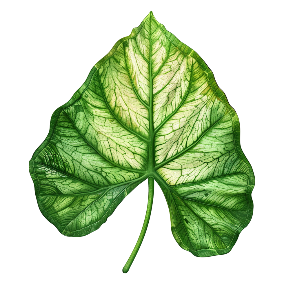 AI generated Caladium leaf isolated on transparent background png