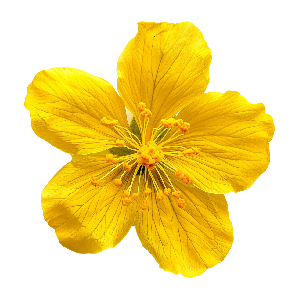 AI generated Cochlospermum regium flower isolated on transparent background png