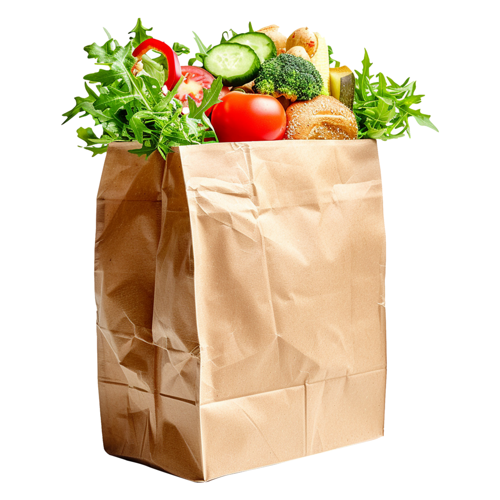 AI generated Food delivery bag isolated on transparent background png
