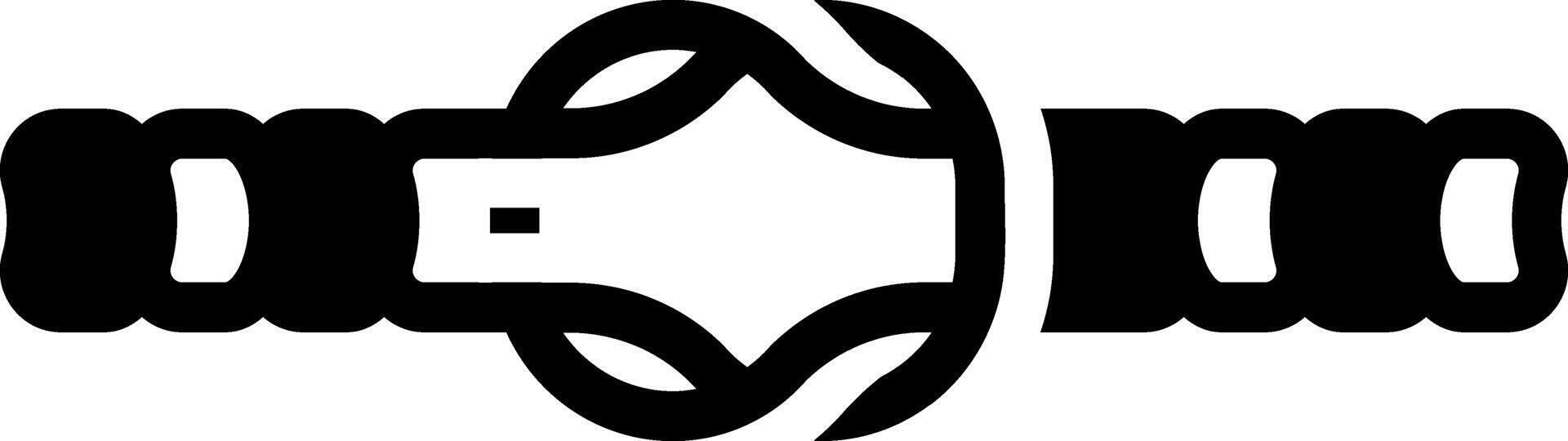 Solid black icon for string vector