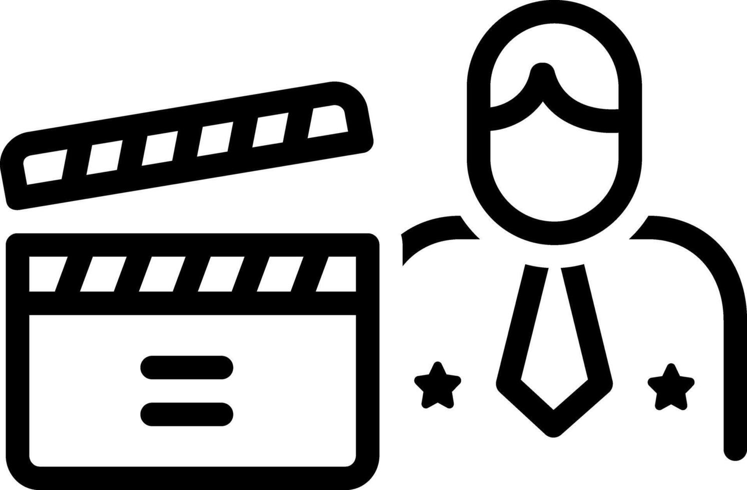 Black line icon for casting vector