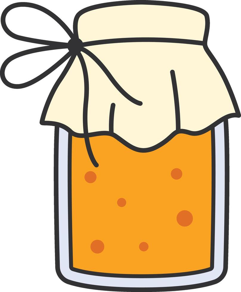 Jar of honey vector