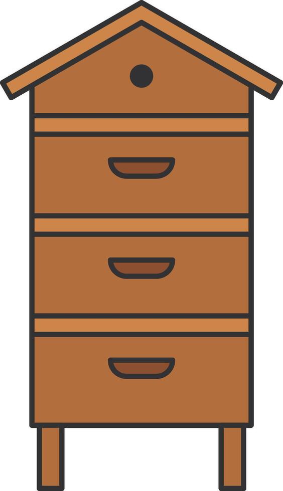 Beehive icon vector