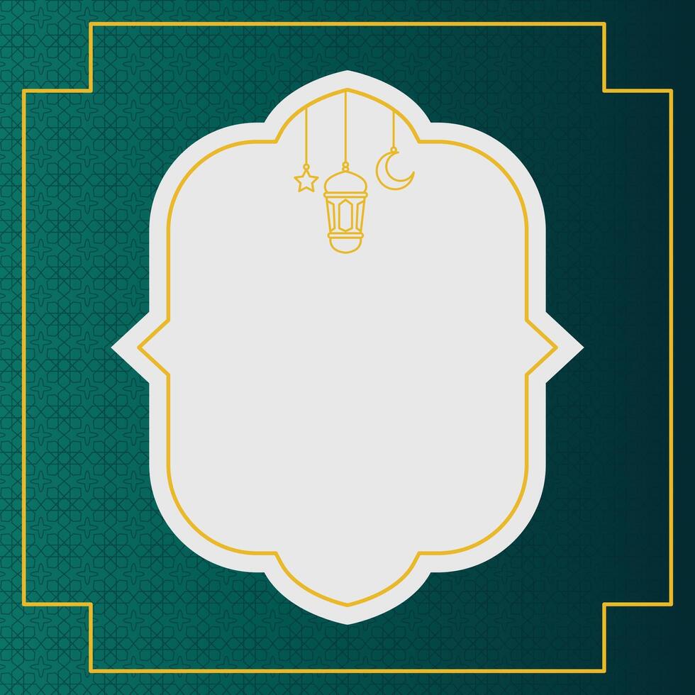 Islamic style Ramadan and Eid Greeting Card background vector
