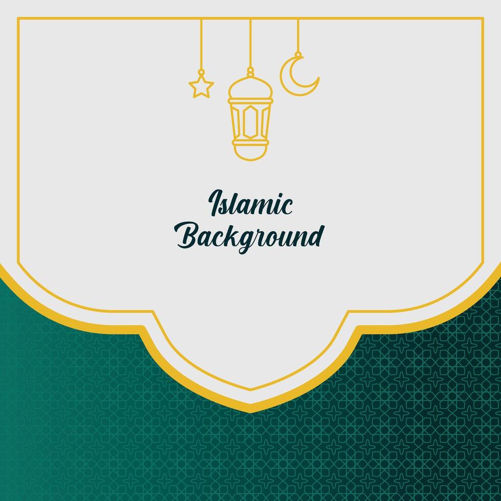 Islamic style Ramadan and Eid Greeting Card background vector