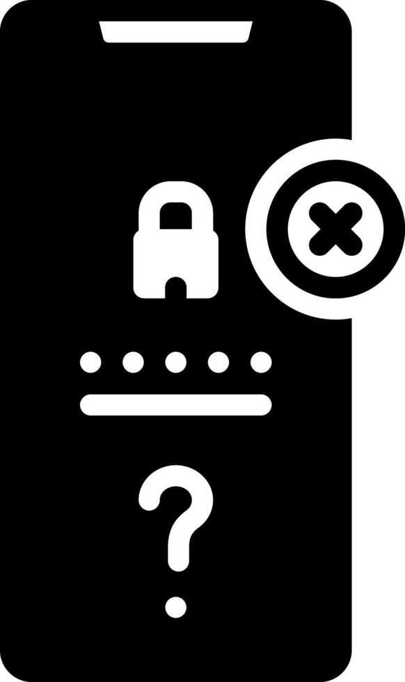 Vector solid black icon for attempt