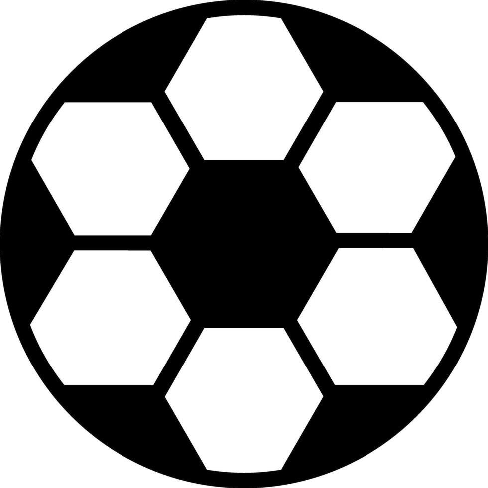 Vector solid black icon for football