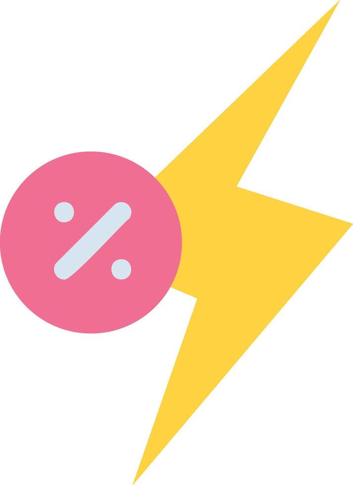 icono de vector de venta flash