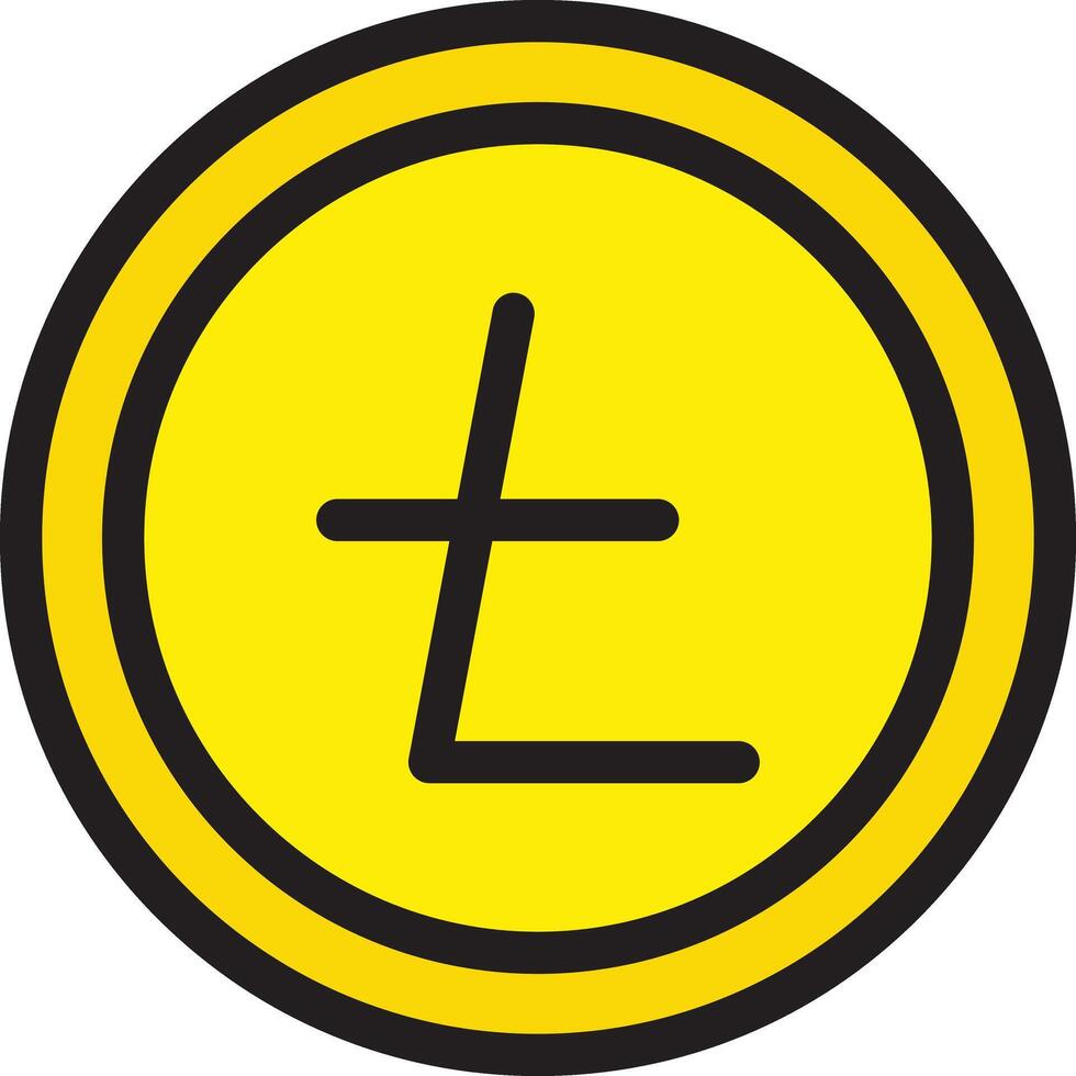 litecoin vector icono