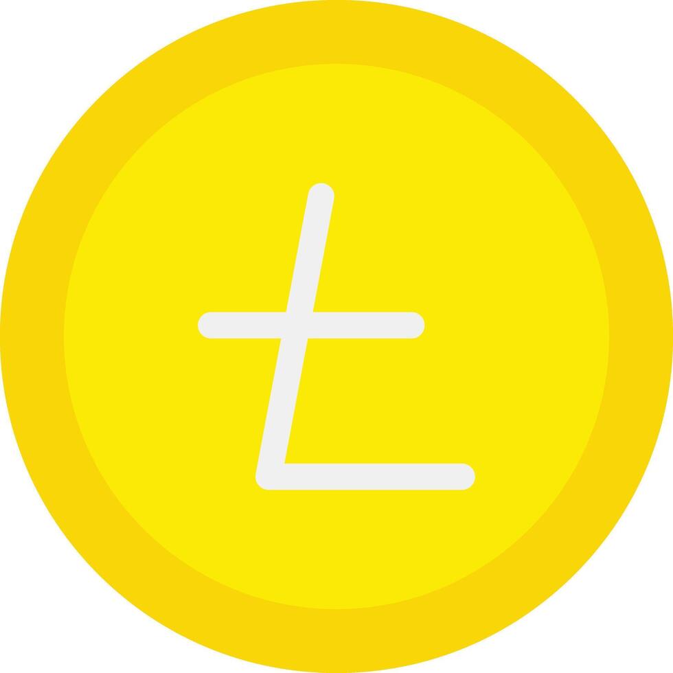 litecoin vector icono