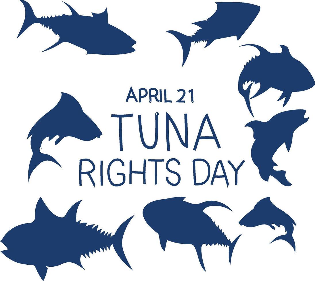 tuna rights day vector