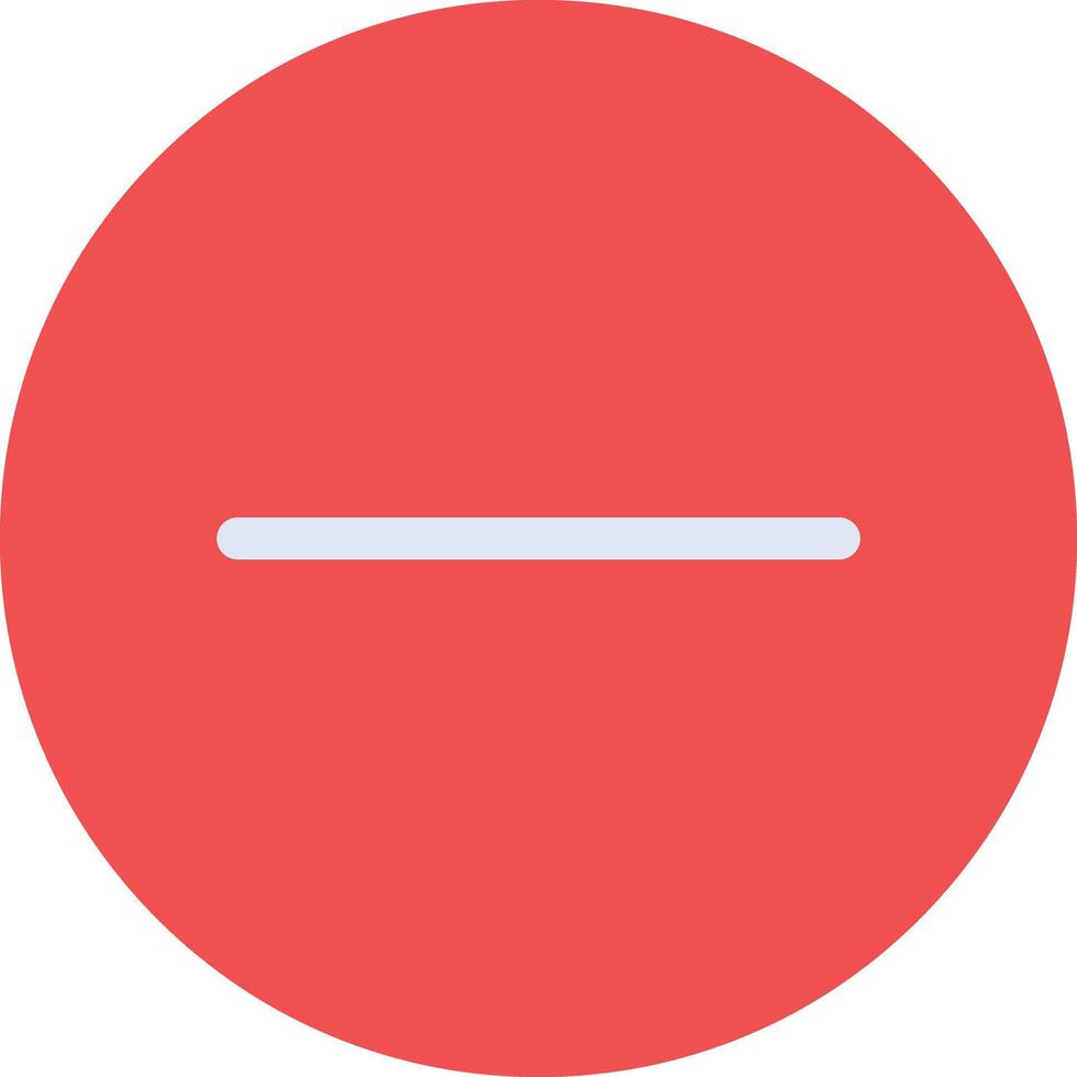 Minus Sign vector icon