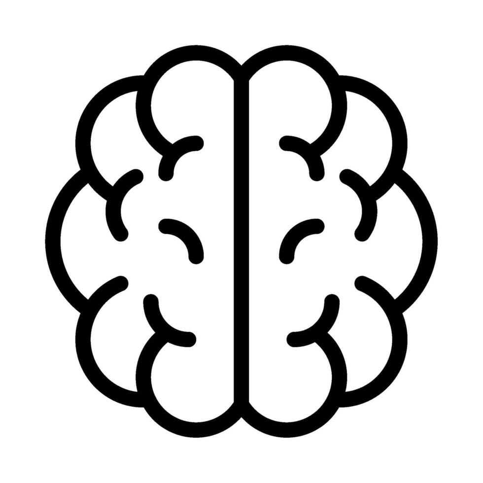 cerebro en línea aprendizaje icono vector