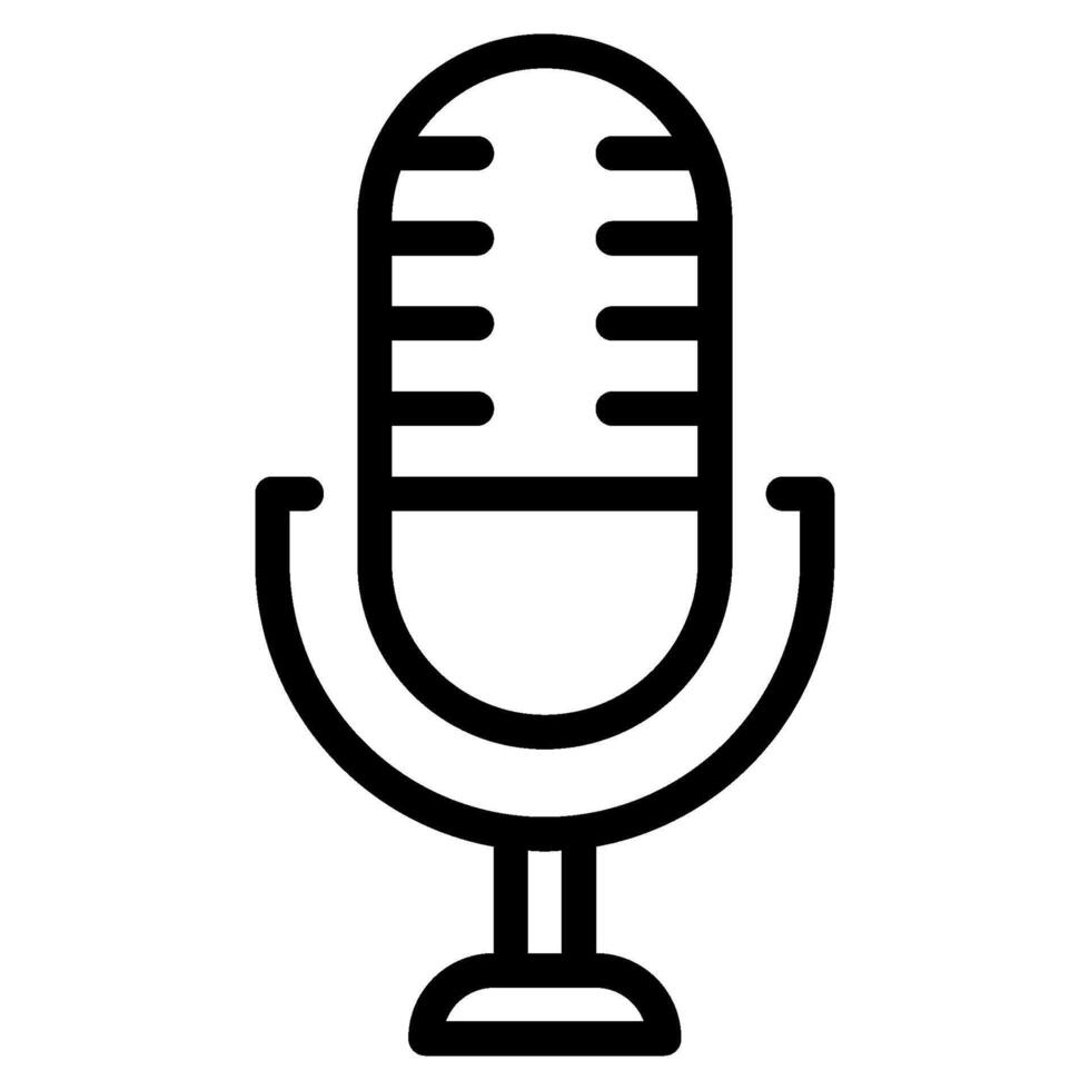 Microphone Online learning icon vector