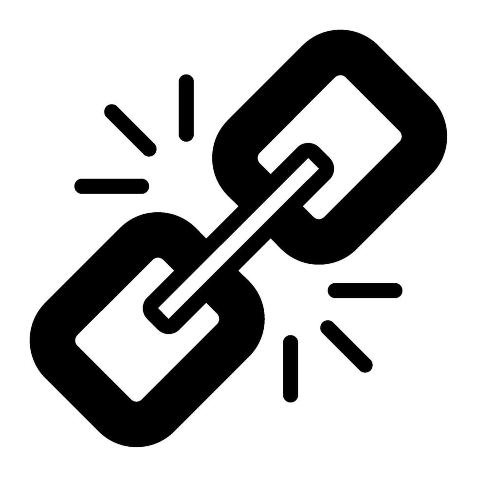 Linking marketing and seo icon vector