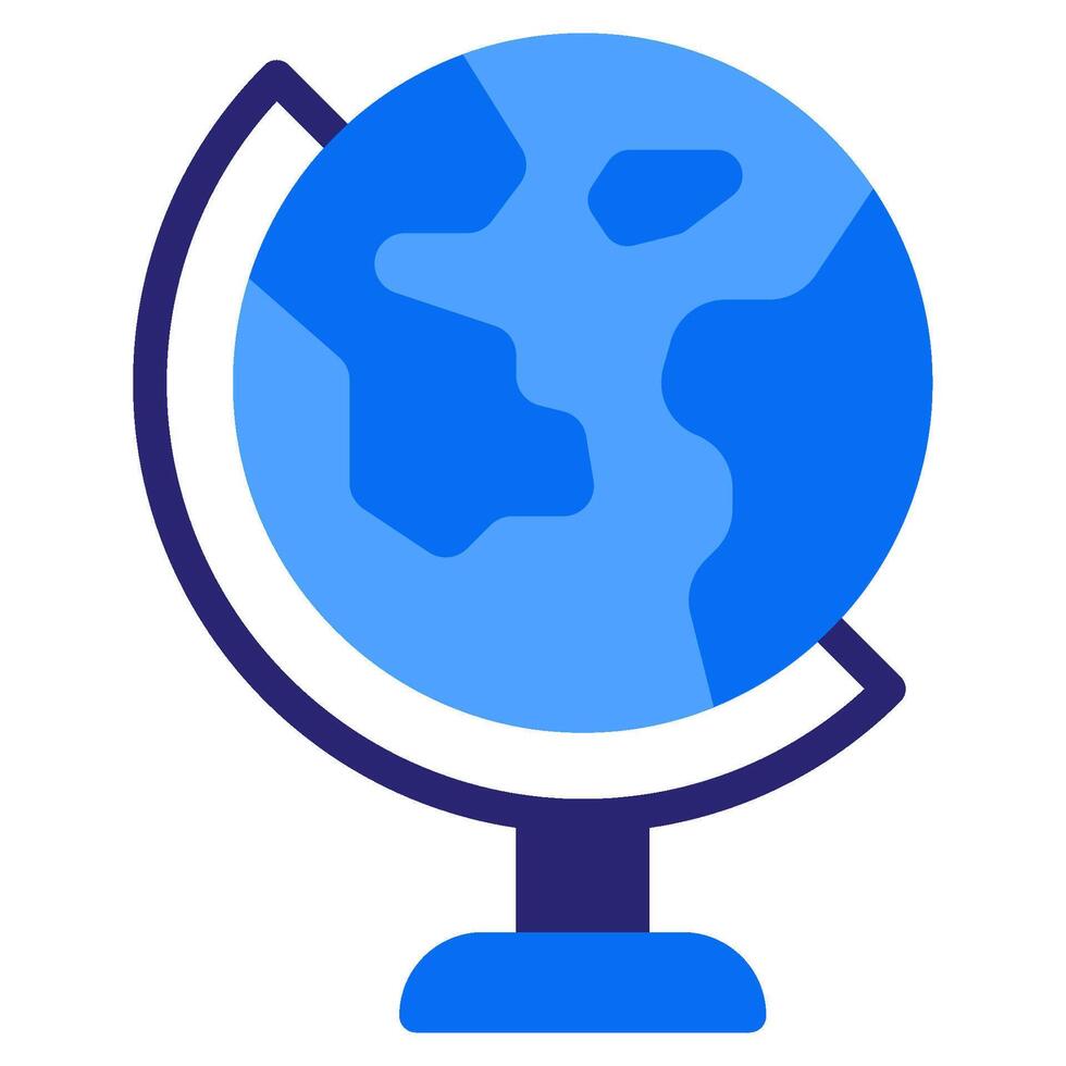 Globe Online learning icon vector